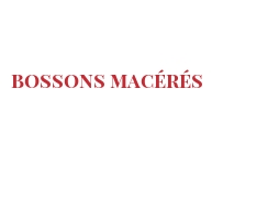 दुनिया भर के चीज - Bossons macérés
