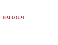 Fromages du monde - Halloum