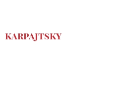 Fromages du monde - Karpajtsky
