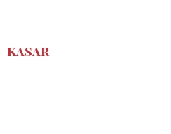 Fromages du monde - Kasar