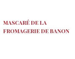 Ostar från olika länder - Mascaré de la fromagerie de Banon