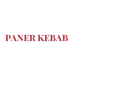 Fromages du monde - Paner kebab