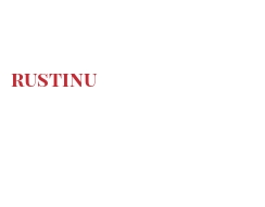 Cheeses of the world - Rustinu