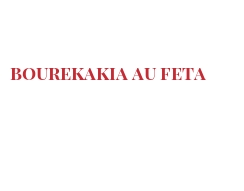 Ricetta  Bourekakia au Feta