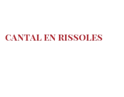 Recept Cantal en rissoles