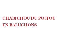Receita Chabichou du Poitou en baluchons