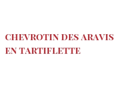 Rezept Chevrotin des Aravis en tartiflette