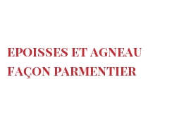 菜谱 Epoisses et agneau façon parmentier