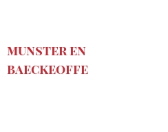 Recept Munster en Baeckeoffe