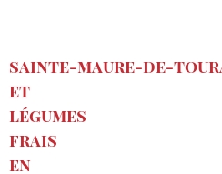 菜谱 Sainte-Maure-de-Touraine et légumes frais en mousse