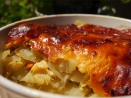 Рецепты Gratin de pommes de terre dauphinois-  à l'Emmental