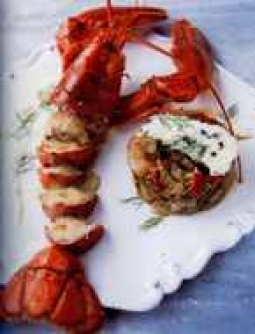 Receta Homard au Roquefort et ratatouille