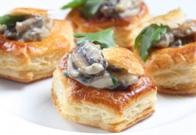 Receta Soumaintrain sur feuilleté d'escargots