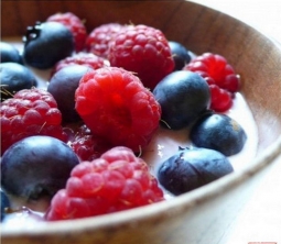 レシピ Assiette de fruits rouges au fromage frais