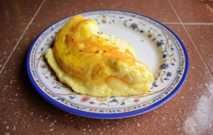 レシピ Roquefort en omelette soufflée