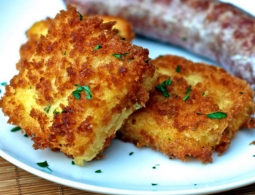 Recette St Nectaire en croquette de polente et filet de boeuf