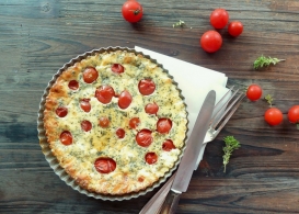 रेसिपी Valençay en quiche basilic