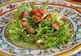 Receita Munster en salade frisée