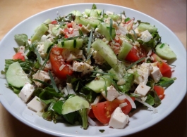 Receta Salade de concombres au Feta