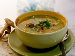 レシピ Cantal en soupe aux choux à l'auvergnate