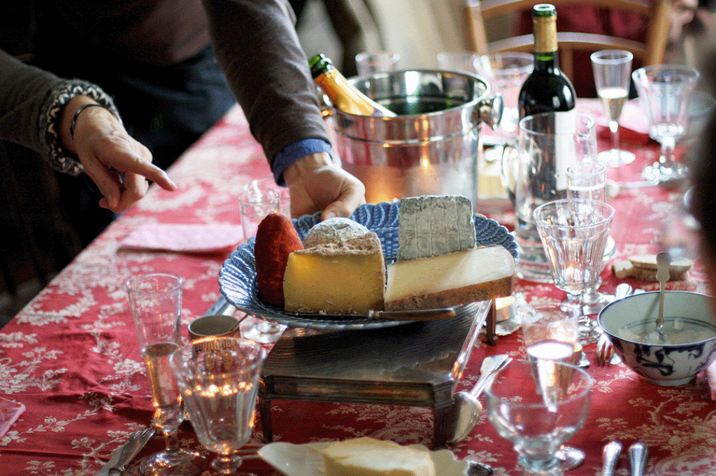 Christmas cheese platters