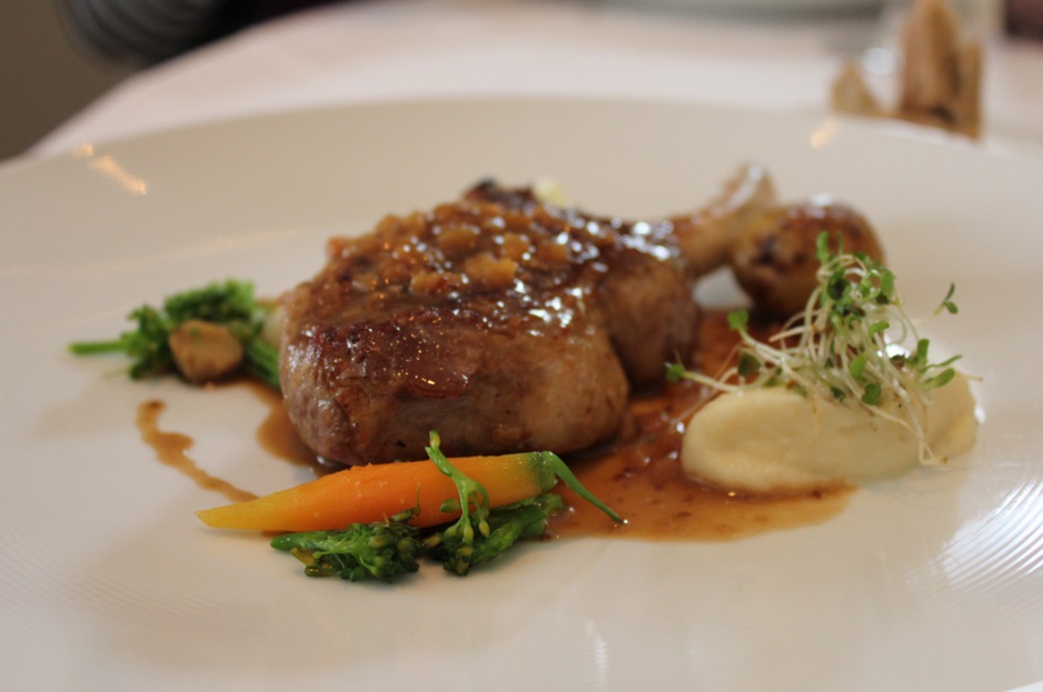 Bleu de Gex sur côtes de porc