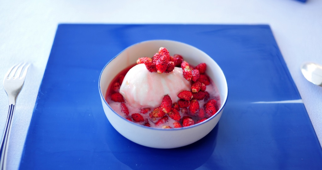 Mascarpone - fraise en biscuits