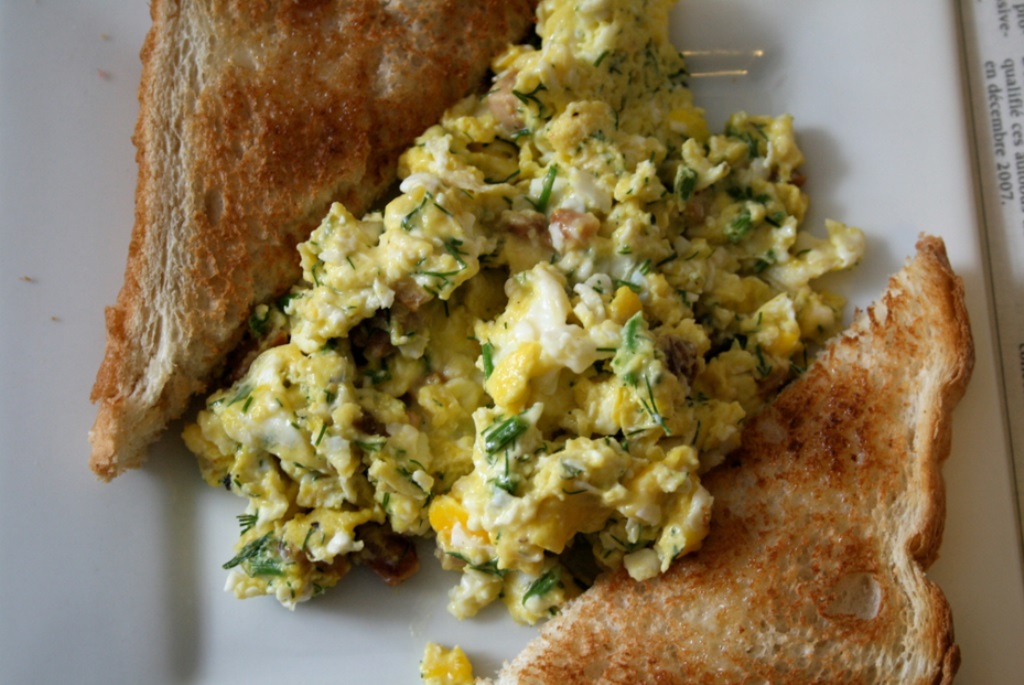 Oeufs brouillés à l'Anglaise - au Chester