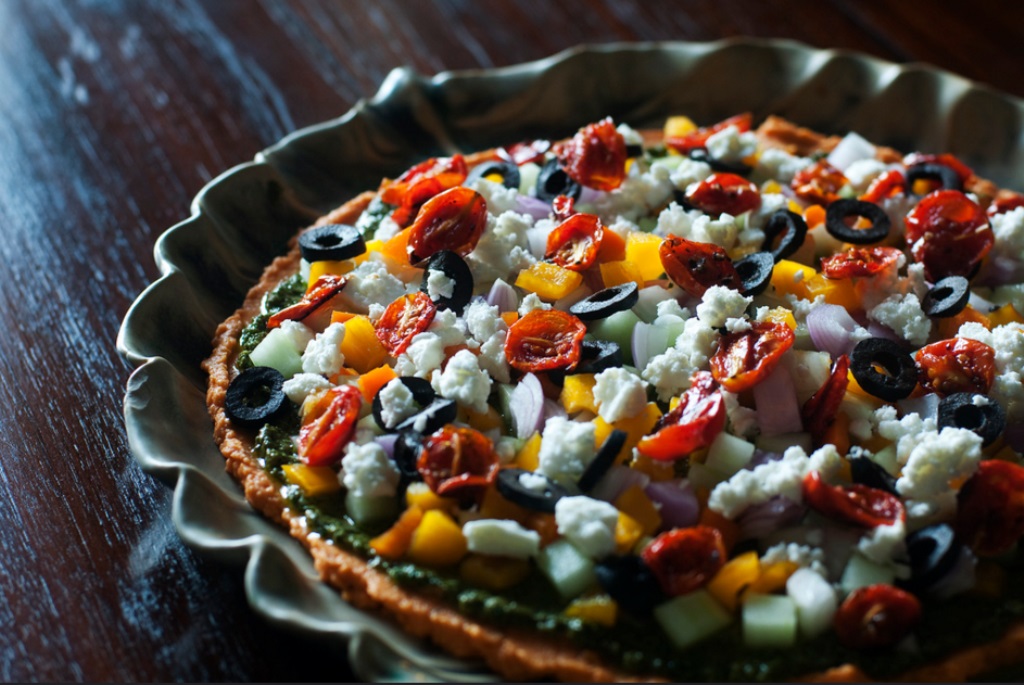 Pizza rustique (formule n°1) à la Ricotta et au Parmesan