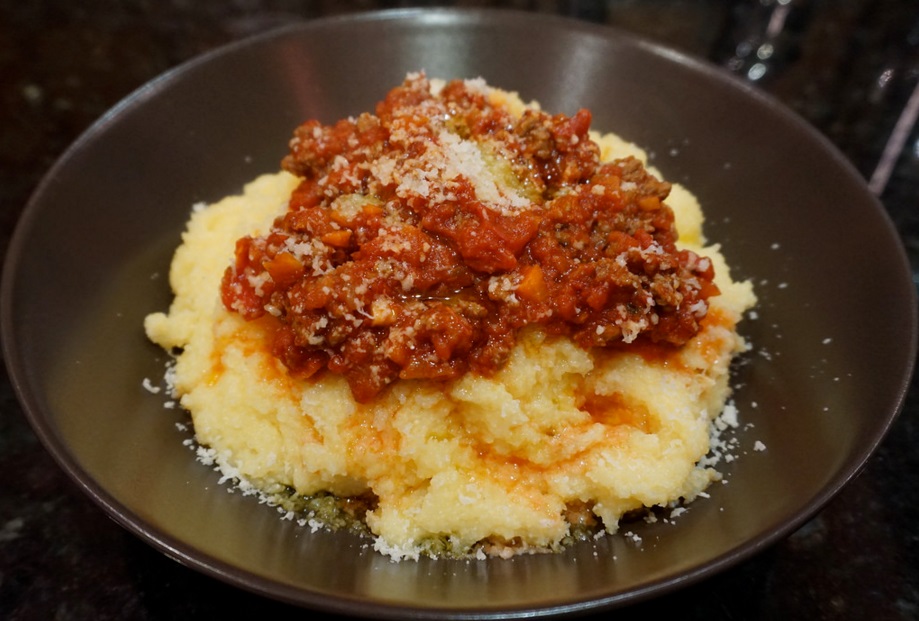 Polenta brianzola au Parmigiano Reggiano