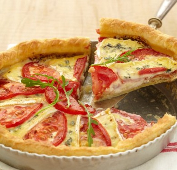 Gorgonzola et tomates en tarte