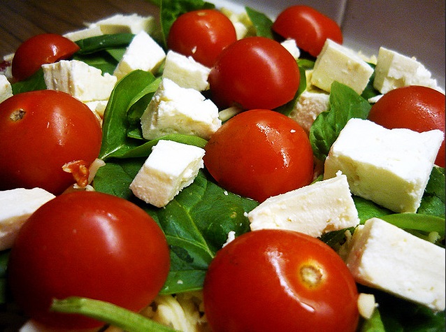 Salade de tomates à la Feta