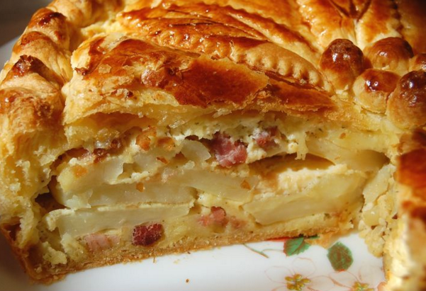 Tourte paysanne à la Mozzarella, Ricotta et Caciocavallo