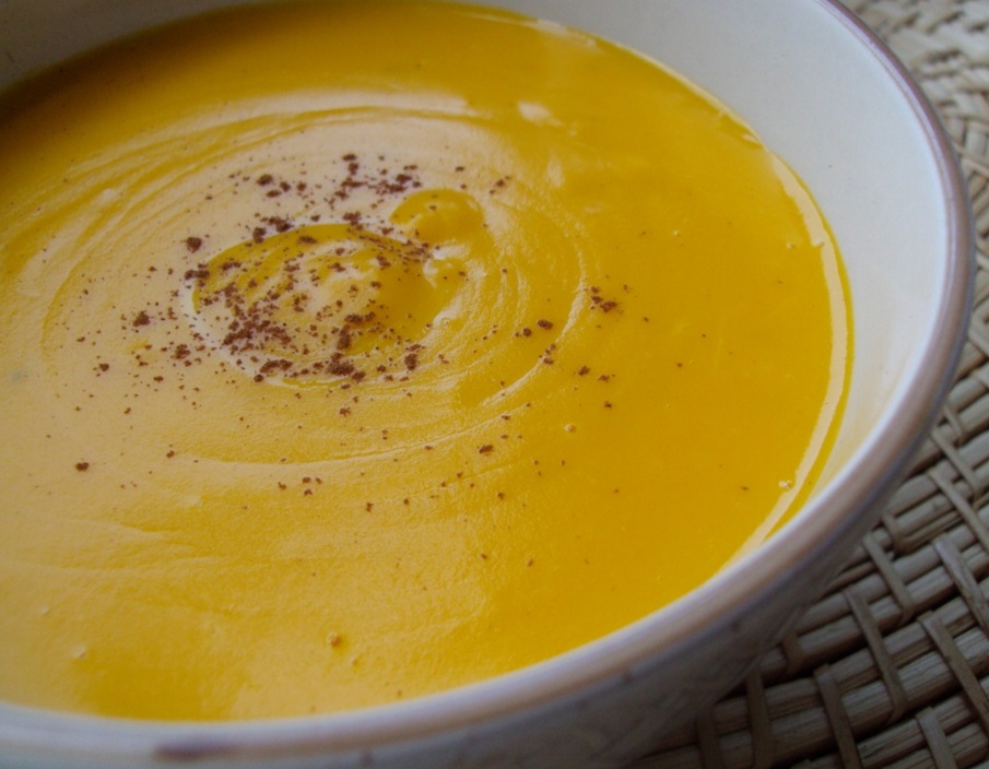 Morbier et potimarron en velouté